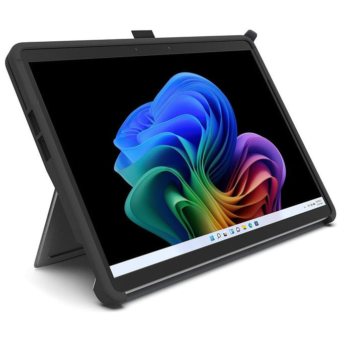 Kensington custodia rinforzata BlackBelt EQ, Surface Pro 12'' 1st Edition, protezione militare MIL-STD-810H, cover autoportante antiscivolo, nero