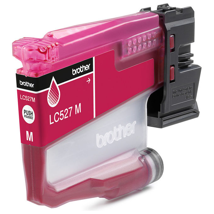 Brother cartuccia d'inchiostro originale LC527M, magenta, 900 pagine, pigmento, per MFC-J4350DW, MFC-J4550DW