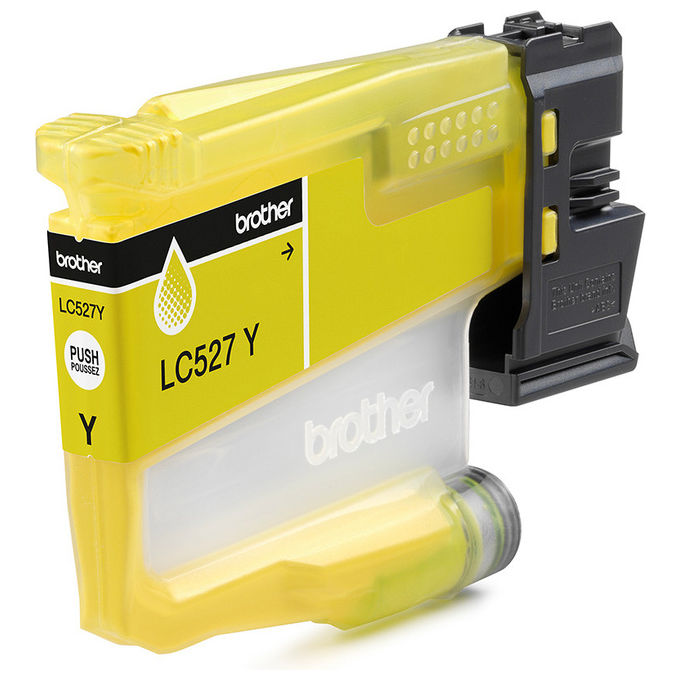 Brother cartuccia d'inchiostro giallo LC527Y, originale, inchiostro a base di pigmento, 900 pagine, compatibile MFC-J4350DW, MFC-J4550DW