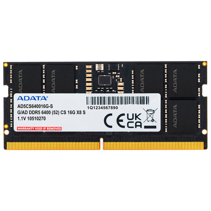 HP memoria ram DDR5 8 GB, 6400 MT-s, CSODIMM, 1x8GB, NECC, modulo A9TM5AA