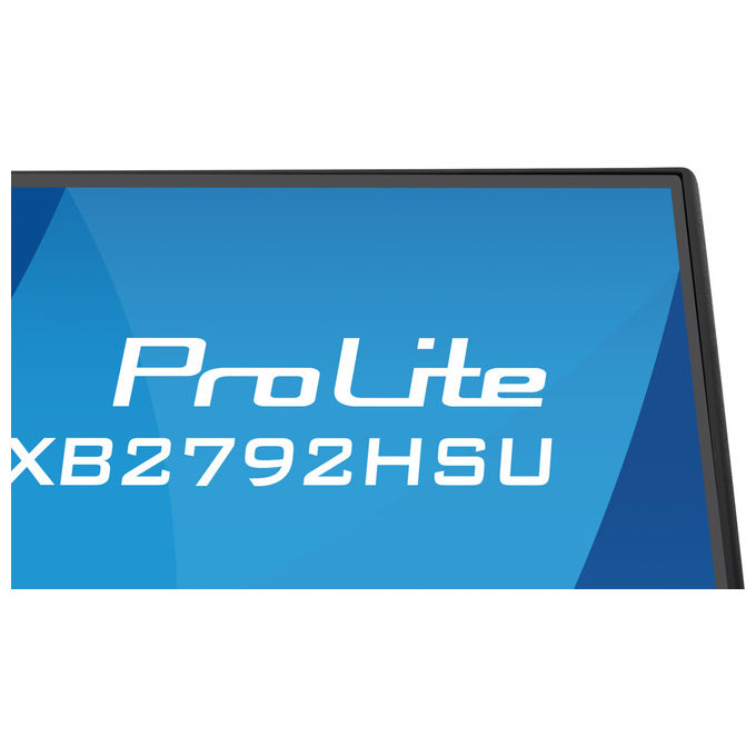 Iiyama ProLite XB2792HSU-B1 monitor 27 pollici, IPS Full HD, 120 Hz, 3 ms, hub USB 3.2, altoparlanti integrati, regolabile in altezza, nero