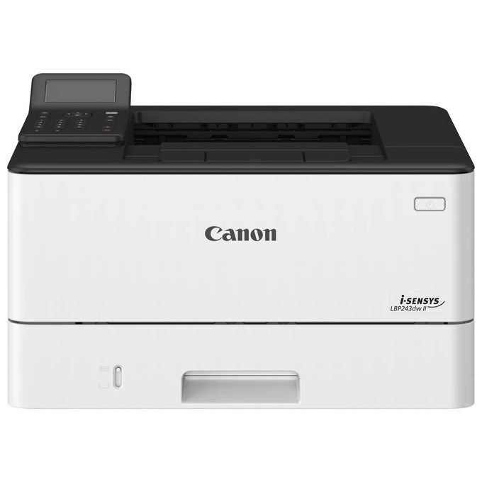 Canon stampante laser monocromatica LBP243dw II, A4, 36 ppm, fronte retro automatico, Wi-Fi, LAN Gigabit, USB, 1200x1200 DPI, bianco