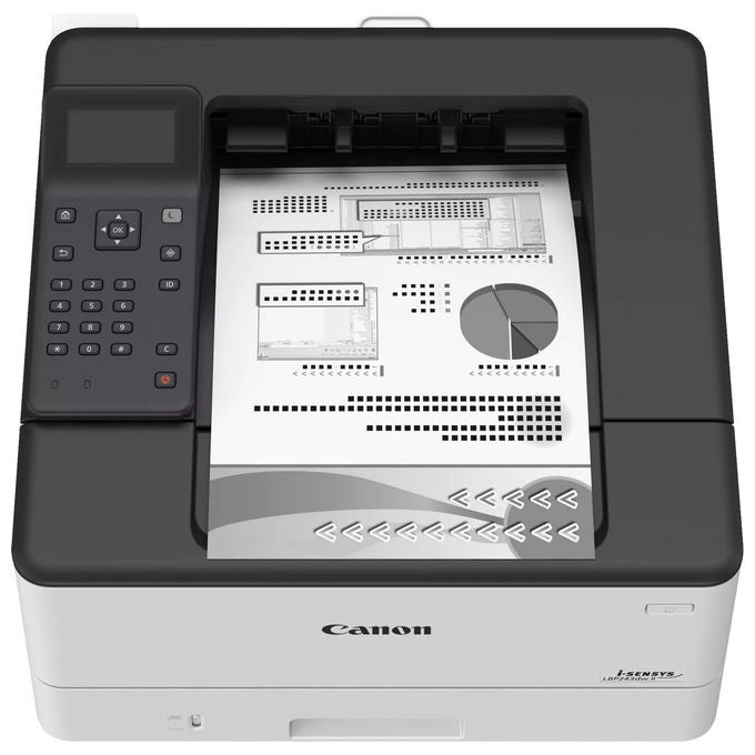 Canon stampante laser monocromatica LBP243dw II, A4, 36 ppm, fronte retro automatico, Wi-Fi, LAN Gigabit, USB, 1200x1200 DPI, bianco