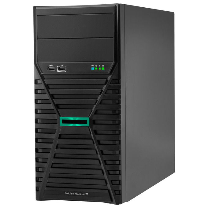 Hpe ProLiant ML30 Gen11, server tower 4U, Intel Xeon 6333P 3.1GHz 6 core, 32GB DDR5, 2x480GB SSD, 2x1000W