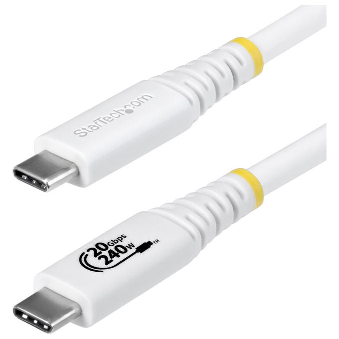 StarTech cavo USB4 2m, USB-C certificato USB-IF, 20 Gbps, Power Delivery 240W, DisplayPort 1.4, 4K 120Hz, guaina TPE