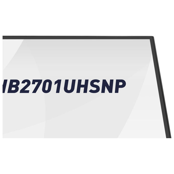 Iiyama monitor 27 pollici 4K UHD, ProGraphic HB2701UHSNP-B1, pannello IPS Black, 99% DCI-P3, USB-C 96W, KVM integrato, Ethernet, Nero
