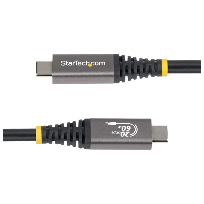 StarTech.com cavo USB4 USB-C 3m, 20 Gbps, Power Delivery 60w, DisplayPort 2.1, 4K 120Hz, certificato USB-IF, guaina TPE, nero