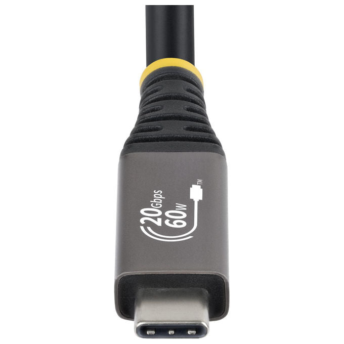 StarTech.com cavo USB4 USB-C 3m, 20 Gbps, Power Delivery 60w, DisplayPort 2.1, 4K 120Hz, certificato USB-IF, guaina TPE, nero