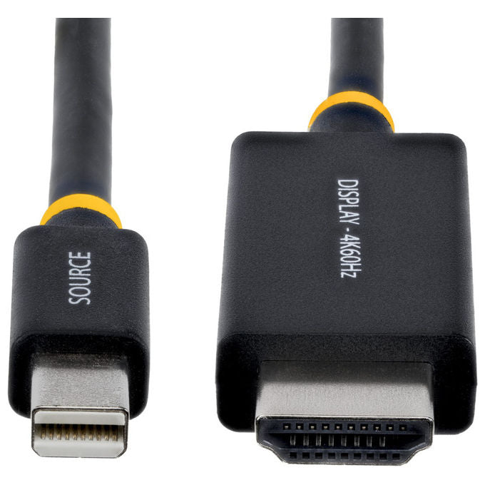 StarTech.com cavo adattatore attivo Mini DisplayPort a HDMI 2.0, 4K 60Hz, 1 m, DisplayPort 1.4, audio 7.1, nero