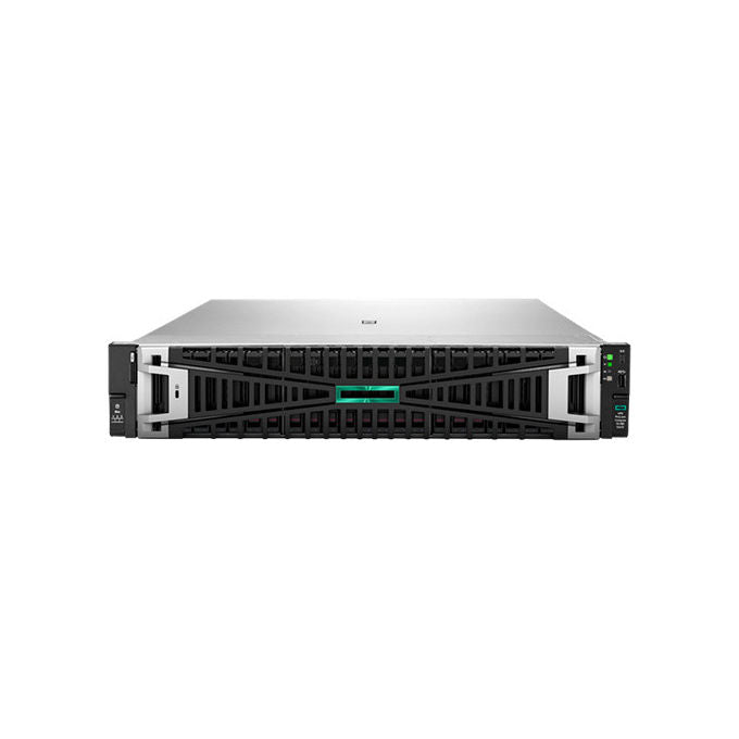 Hpe server rack 2u proliant dl380 gen12, intel xeon 6515p, 64gb ddr5, 960gb ssd, raid mr408i-o, doppia alimentazione 1000w