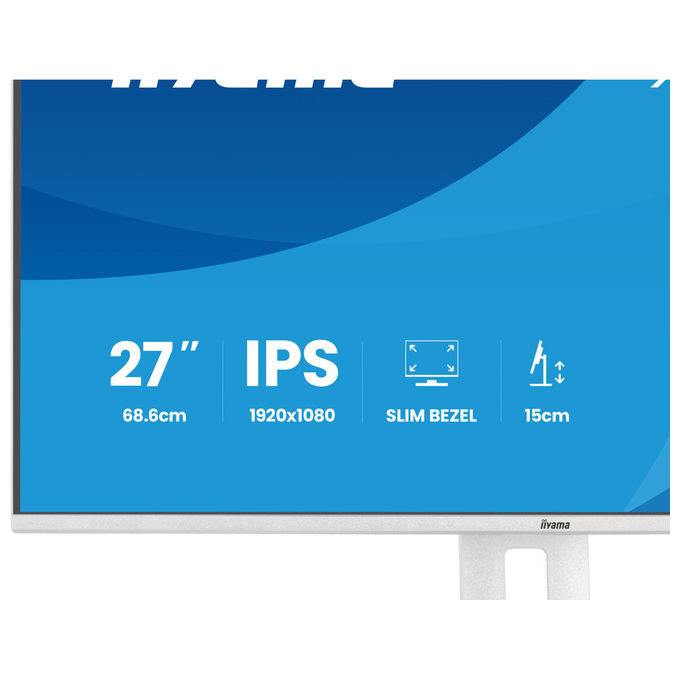 Iiyama XB2797HSU-W1 ProLite Monitor PC 27'' Full HD IPS 120Hz 1ms AMD FreeSync Hub USB 3.2 Altoparlanti colore Bianco