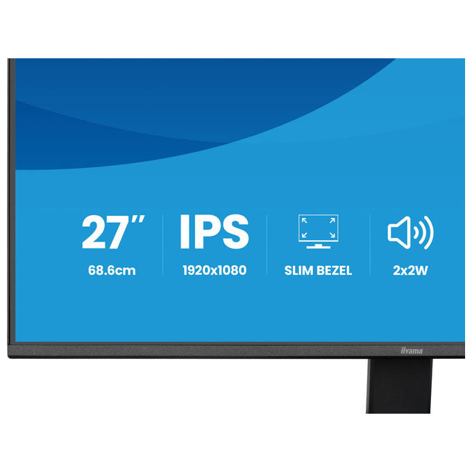 Iiyama ProLite X2791HS-B1, monitor 27 pollici Full HD IPS, 120 Hz, 1 ms, AMD FreeSync, altoparlanti integrati, nero