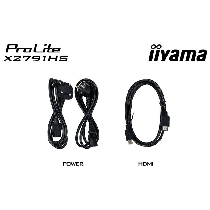 Iiyama ProLite X2791HS-B1, monitor 27 pollici Full HD IPS, 120 Hz, 1 ms, AMD FreeSync, altoparlanti integrati, nero
