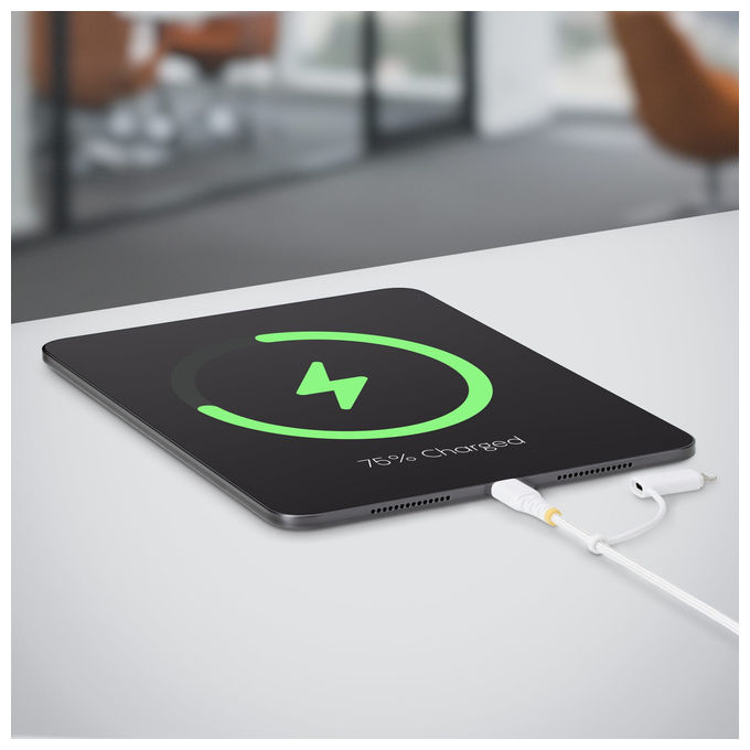 StarTech.com cavo USB-C 2 in 1 con adattatore Lightning, 1 m, 60W, 3A, certificato Apple MFi, nylon intrecciato, Bianco