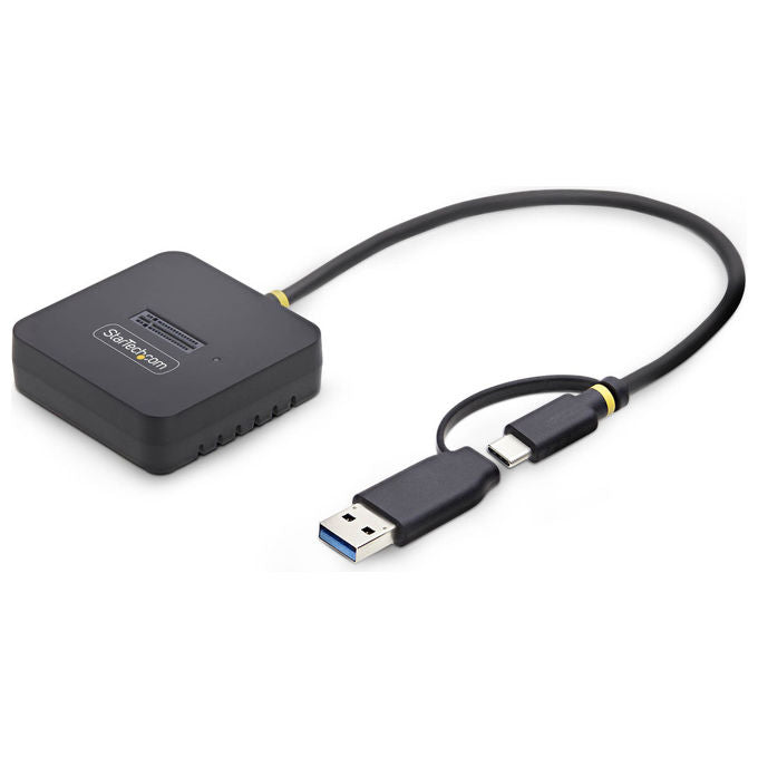 StarTech.com adattatore dock usb-c usb-a per ssd m.2 nvme, 10 gbps, lettore esterno, installazione senza attrezzi, nero
