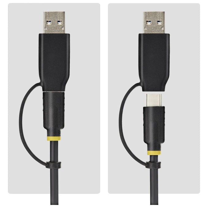 StarTech.com adattatore dock usb-c usb-a per ssd m.2 nvme, 10 gbps, lettore esterno, installazione senza attrezzi, nero