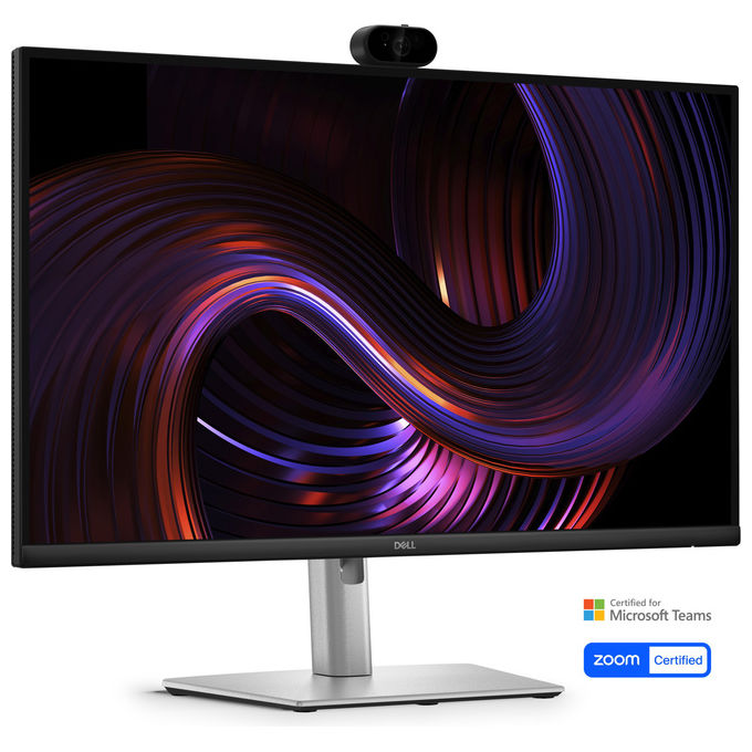 Dell monitor 27 pollici QHD IPS, P2726DEV, webcam 4MP integrata, USB-C 90W, hub USB, Quad HD 2560x1440, 100Hz, ethernet