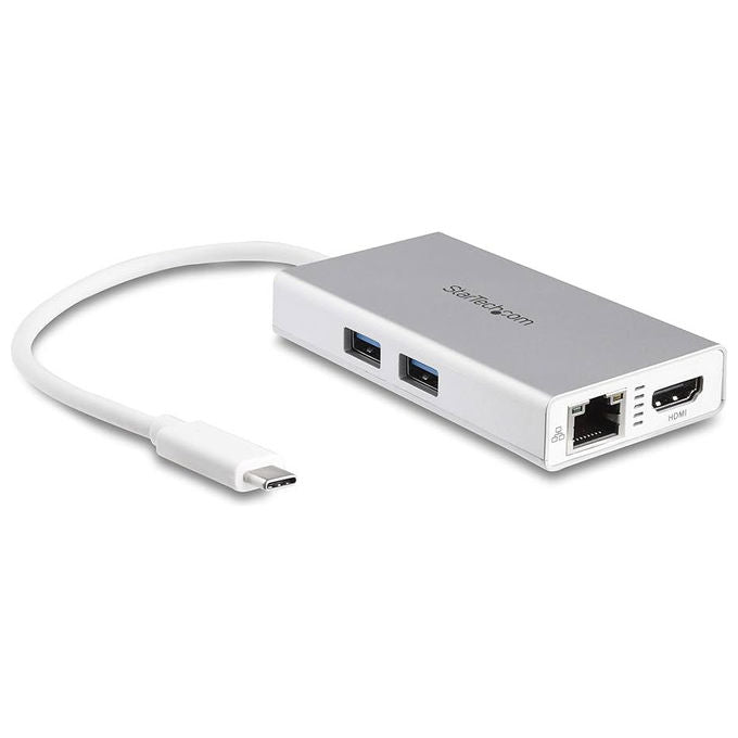 StarTech adattatore USB-C multiport, HDMI 4K 60Hz, power delivery 140W, hub USB 10Gbps, mini dock per MacBook, Dell, ThinkPad, HP