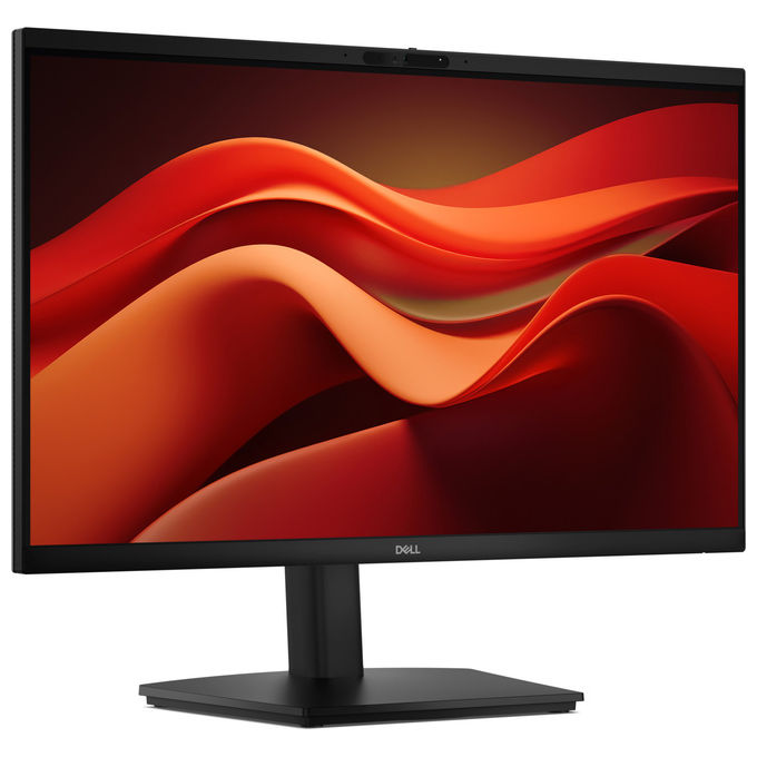 Dell monitor per videoconferenze 24 pollici E2426HB, Full HD IPS, webcam 5MP, altoparlanti integrati, HDMI, DisplayPort, USB