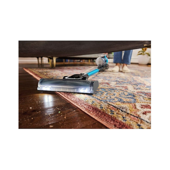 BLACK+DECKER aspirapolvere a scopa senza fili BSV520BRB-QW, 18V, tecnologia ciclonica, luci LED, 55 min autonomia, blu
