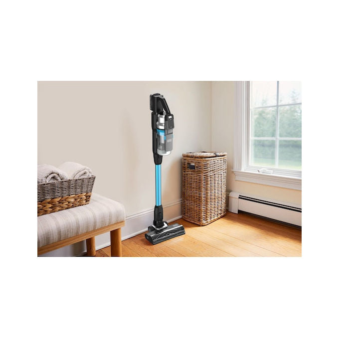 BLACK+DECKER aspirapolvere a scopa senza fili BSV520BRB-QW, 18V, tecnologia ciclonica, luci LED, 55 min autonomia, blu