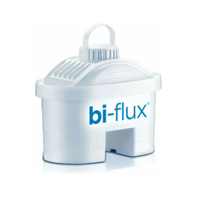 Laica cartuccia filtrante bi-flux alkawater, 3 pezzi, aumenta alcalinita' fino a +1,5 pH, 5 stadi di filtrazione, compatibile Brita, 150 litri