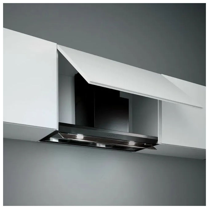 Falmec VIRNDCOMF90BK Virgola No Drop Comfort Cappa da incasso 90 cm 800 m³-h Classe B 63 dB Touch colore Nero