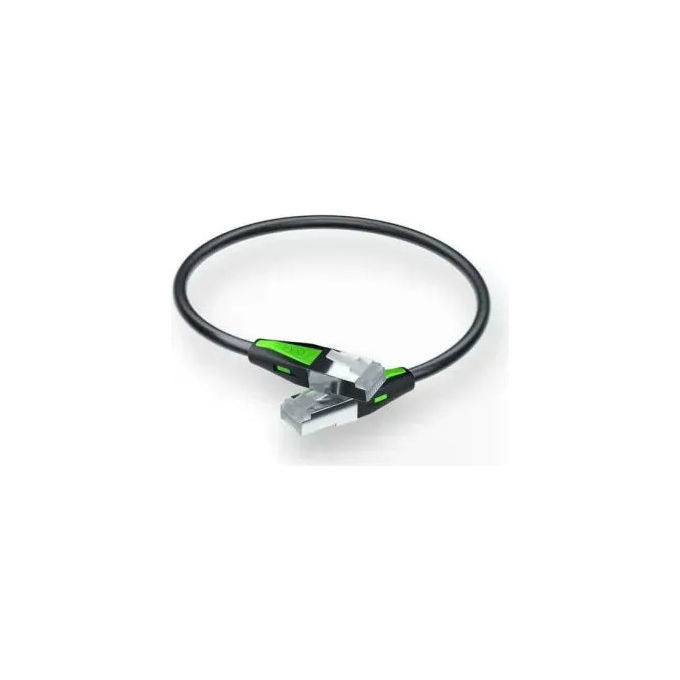 Atlantis cavo di rete patch Cat.6A UTP slim, 0,5m, connettori RJ45, 10 Gbps, design slim, blu