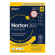 Norton 360 Premium 2026, antivirus per 10 dispositivi, backup cloud 75GB, protezione antifrode, licenza elettronica 12 mesi