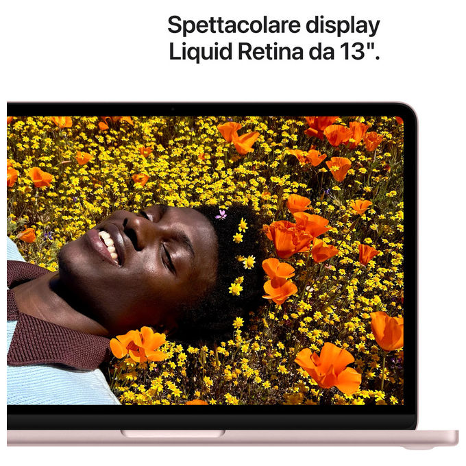 Apple MacBook Neo 13'', chip A18 Pro, cpu 6 core, gpu 5 core, 8GB, 256GB SSD, display Liquid Retina, rosa pastello