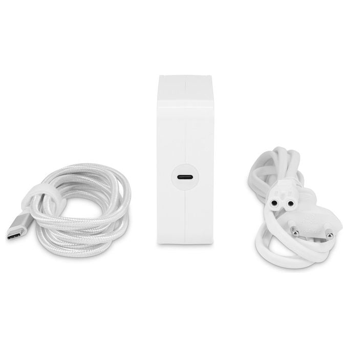 LMP alimentatore USB-C GaN 140W, carica rapida Power Delivery 3.1, compatibile MacBook Pro e Air, Bianco