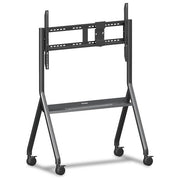 ViewSonic VB-STND-009 carrello su ruote per display, 65'' 105'', regolabile in altezza, portata 120 kg, nero