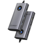 ADJ Progetti docking station USB-C multiport 6 in 1, 2 porte USB 3.0, 1 porta HDMI, 1 porta RJ45, Power Delivery