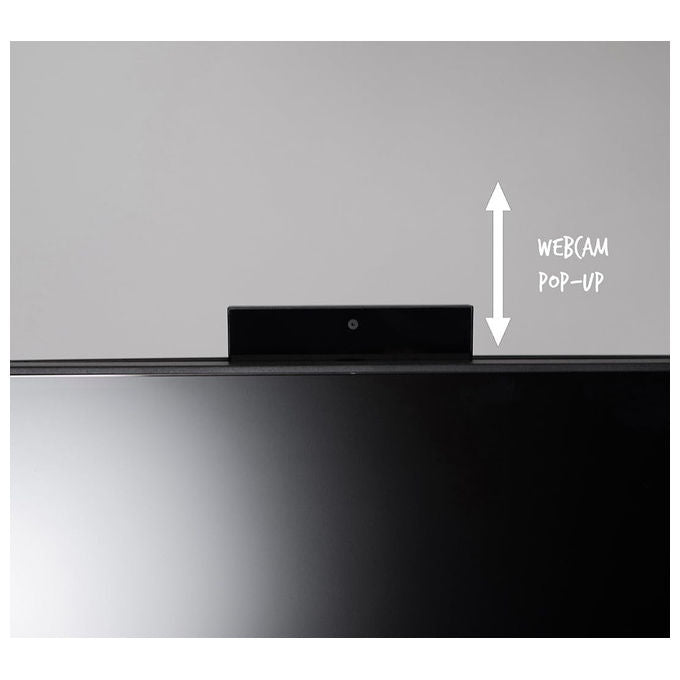Adj pc all in one 23,8 pollici, Intel Core i5-12450H, 8GB RAM, SSD 500GB, Windows 11 Pro, Full HD, webcam 5MP, Wi-Fi, nero