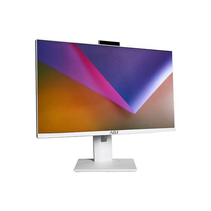 Adj pc all in one 27 pollici, Intel Core i5-12450H, 16GB RAM, 1TB SSD, Windows 11 Pro, Full HD, webcam 5MP, Wi-Fi, bianco