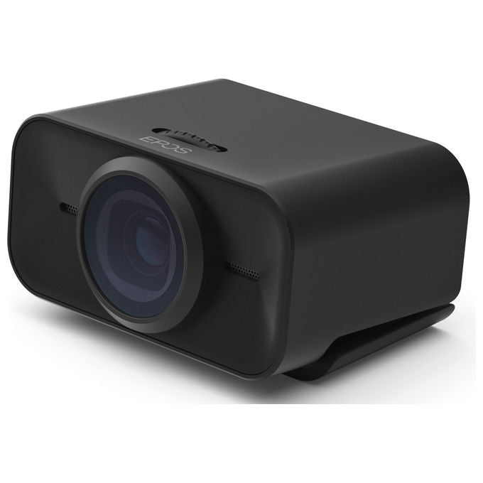 Epos Expand Vision 1, webcam 4K Ultra HD, USB-C, 90°, microfono doppio, cancellazione rumore, otturatore privacy, Teams, Zoom, nera