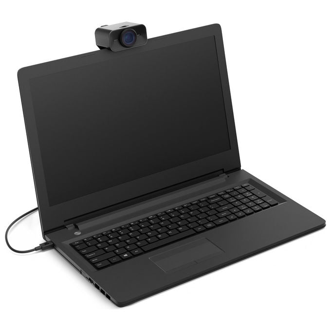 Epos Expand Vision 1, webcam 4K Ultra HD, USB-C, 90°, microfono doppio, cancellazione rumore, otturatore privacy, Teams, Zoom, nera