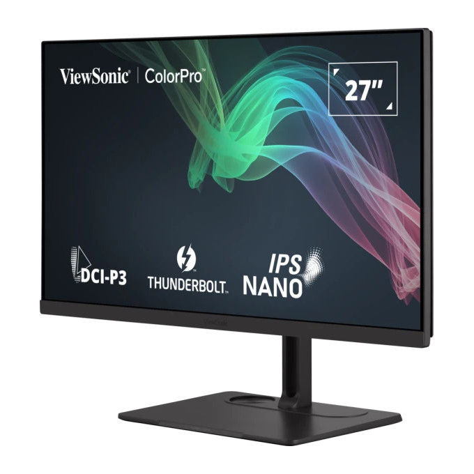 Viewsonic monitor 27 pollici 4k, VP2776T-4K, IPS, Thunderbolt 4, USB-C, HDMI 2.1, HDR400, 100% sRGB, nero