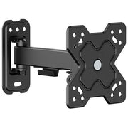 Value staffa TV monitor a parete, 13 a 32 pollici, VESA 75x75 100x100 mm, portata 20 kg, braccio orientabile, nera
