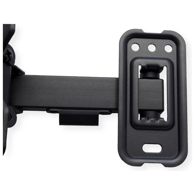 Value staffa TV monitor a parete, 13 a 32 pollici, VESA 75x75 100x100 mm, portata 20 kg, braccio orientabile, nera