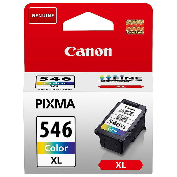 GandG cartuccia inkjet rigenerata compatibile Canon CL-546XL, multipack 3 colori ciano magenta giallo, 14 ml, ink level