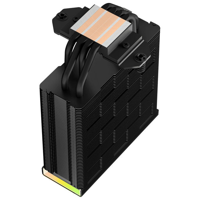 DeepCool AK400 Digital, dissipatore ad aria per CPU, ventola 120mm PWM, display digitale, RGB indirizzabile, compatibile Intel e AMD, nero