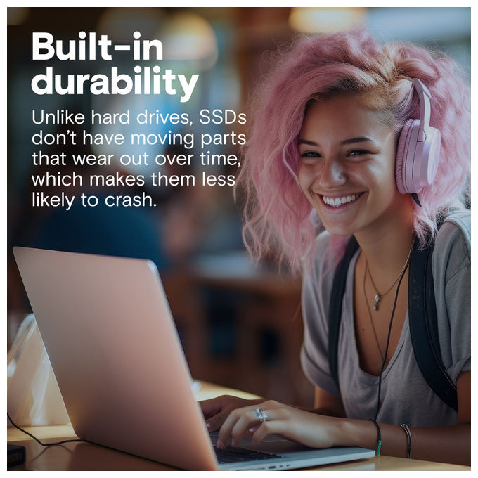 Crucial BX500 ssd interno 4 TB, 2.5'', SATA, 3D TLC NAND, lettura 540 MB-s, scrittura 500 MB-s, per PC e notebook