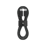 Native Union Belt Cable, cavo USB-C a USB-C, 1,2 m, ricarica rapida Power Delivery, materiali eco-compatibili, certificazione USB-IF, nero