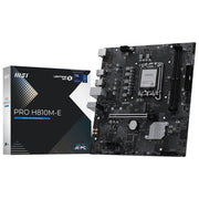 MSI scheda madre PRO H810M-E, mATX, Intel LGA1851, DDR5 6400 MT-s, PCIe 5.0 x16, M.2 Gen4, 2.5G LAN