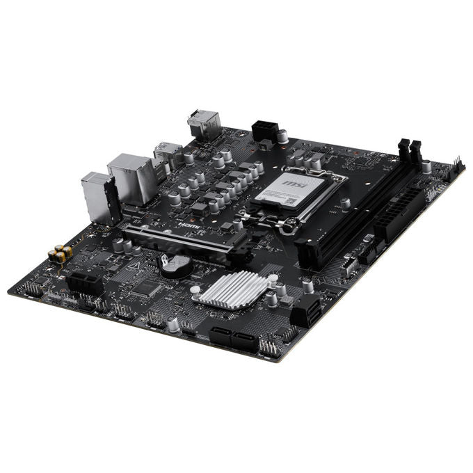 MSI scheda madre PRO H810M-E, mATX, Intel LGA1851, DDR5 6400 MT-s, PCIe 5.0 x16, M.2 Gen4, 2.5G LAN