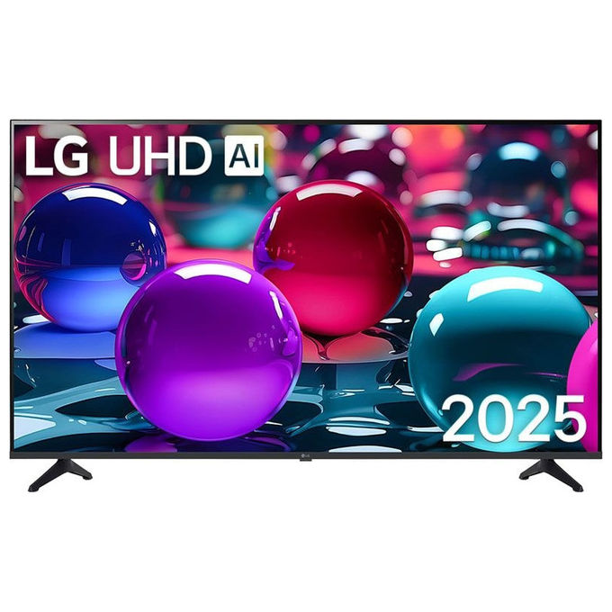 LG smart tv 55 pollici, 4K Ultra HD, LED, Direct-LED, webOS 25, Wi-Fi, DVB-T2, HDR10 Pro, 55UA73003LA, nero