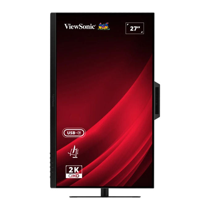 ViewSonic VG2741V-2K Monitor PC 27'' IPS QHD 2560x1440 120Hz Webcam 5MP USB-C Altoparlanti colore Nero