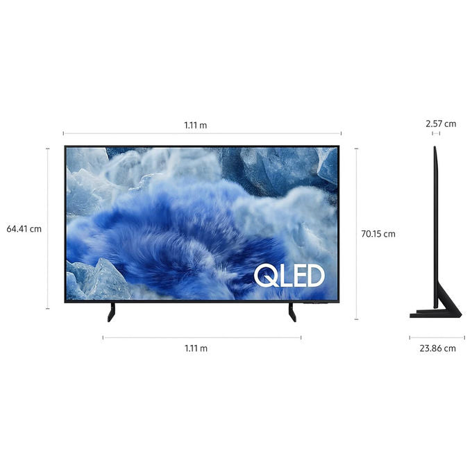 Samsung smart tv QLED 4K, 50 pollici, Quantum Dot, HDR10+ Adaptive, processore Q4 AI, Wi-Fi, Bluetooth 5.3, QE50Q8FAAU
