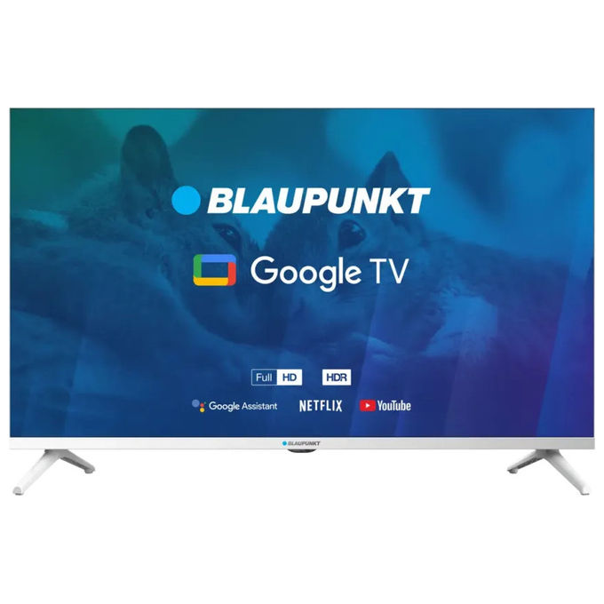 Blaupunkt 32FBG5010S Smart TV LED 32'' Full HD Google TV DVB-T2 DVB-S2 Wi-Fi Bluetooth colore Bianco